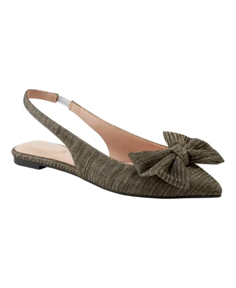 Bandolino- Women's Simona Bow Slingback Flats